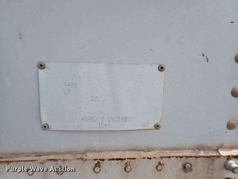 image for item DK4579 1982 Timpte grain trailer