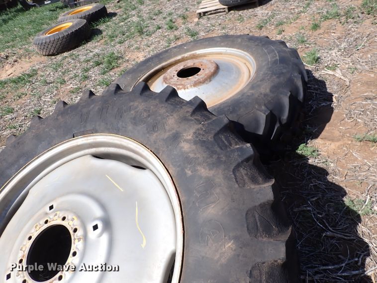 image for item DK4608 (2) 18.4-38 tires and wheels