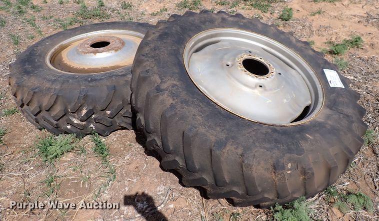 image for item DK4608 (2) 18.4-38 tires and wheels