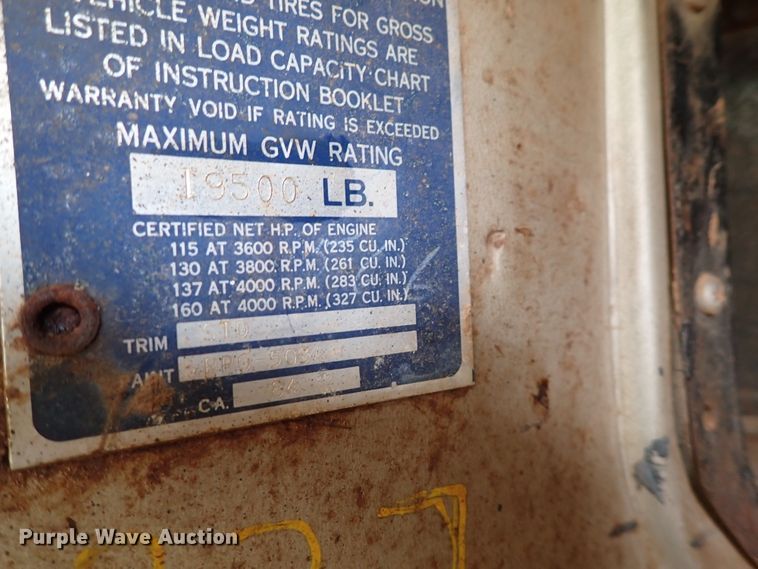 image for item DK4627 1962 Chevrolet 60  grain truck