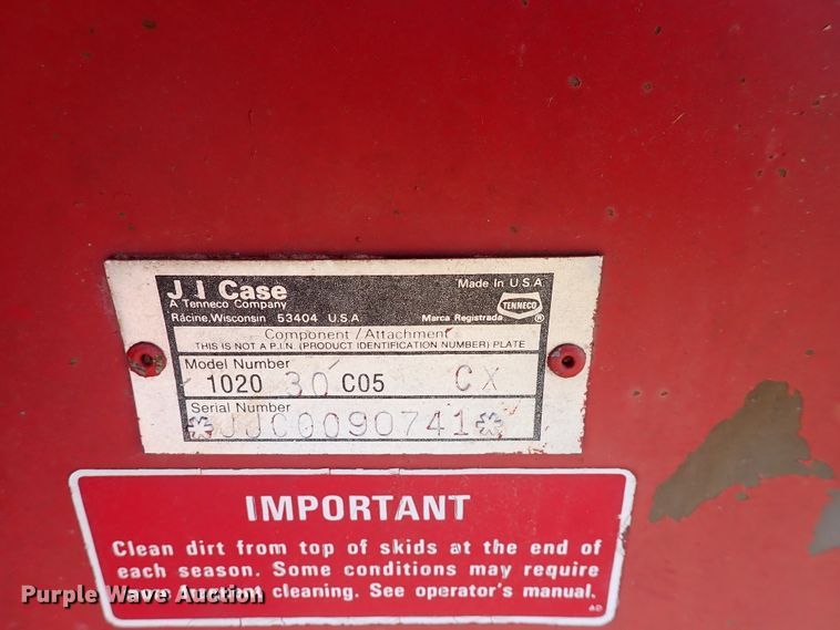 image for item DK4634 1993 Case IH 1020  flex head