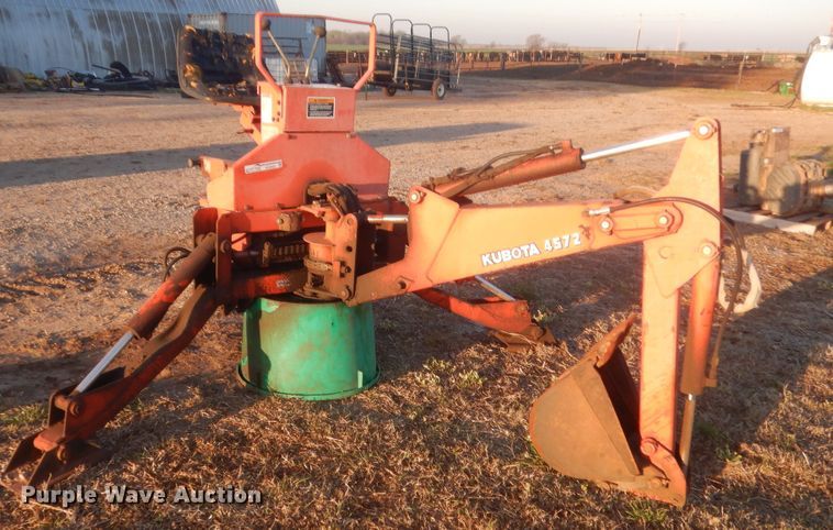 image for item HG9683 Kubota 4572 backhoe attachment