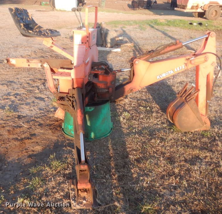 image for item HG9683 Kubota 4572 backhoe attachment