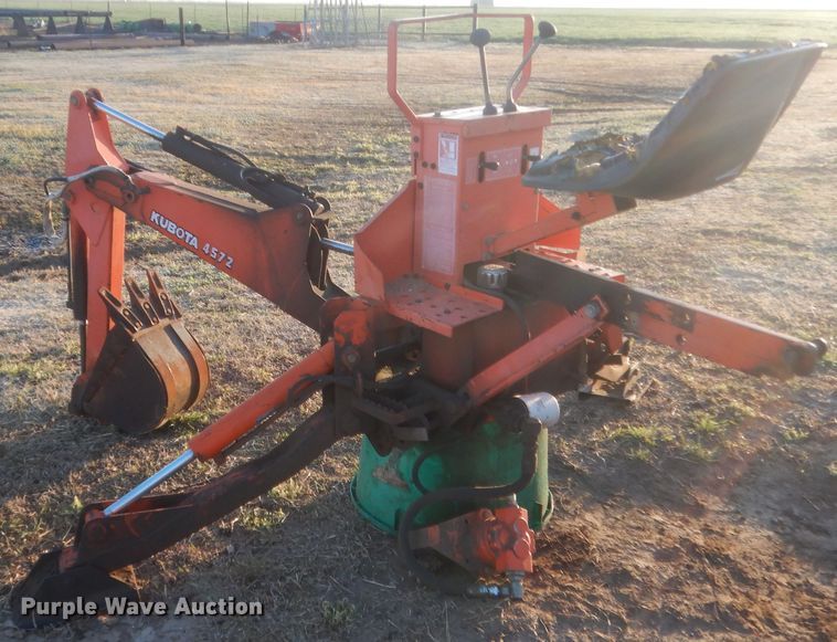 image for item HG9683 Kubota 4572 backhoe attachment