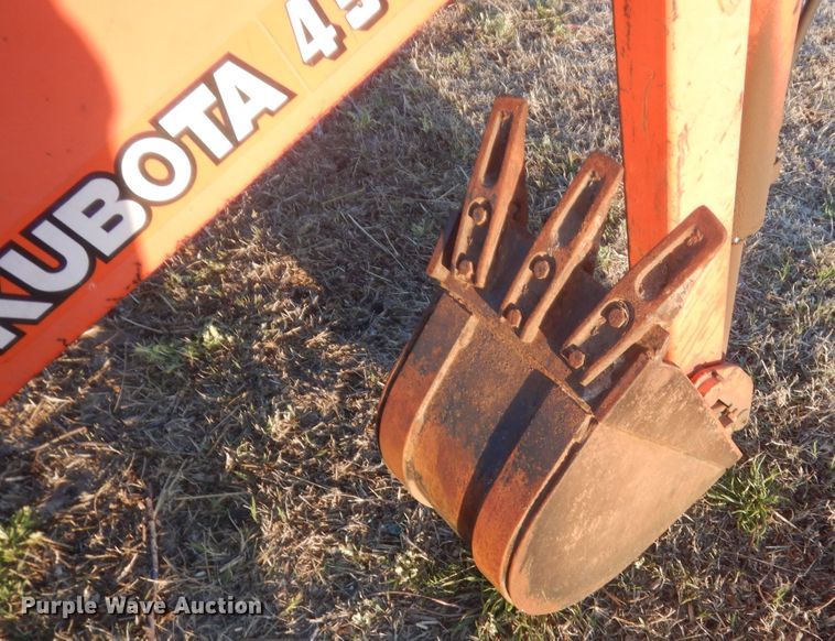 image for item HG9683 Kubota 4572 backhoe attachment