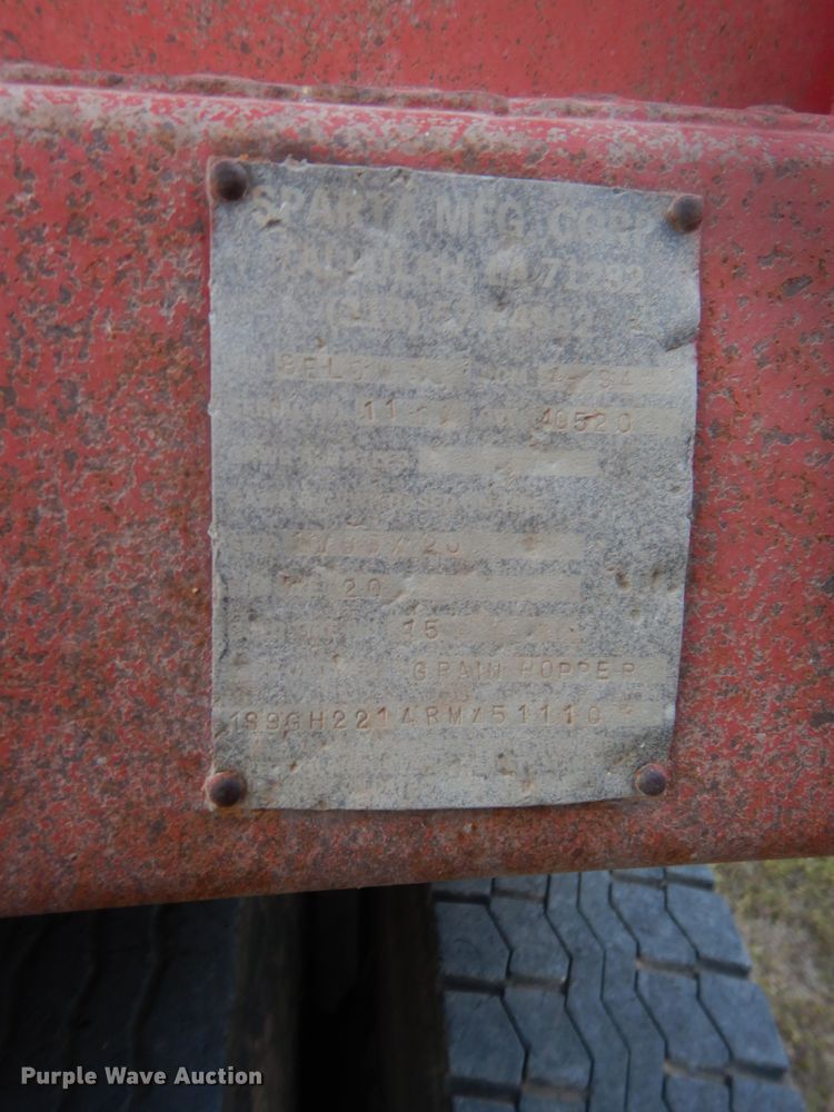 image for item HG9685 1994 Sparta GH2 grain trailer