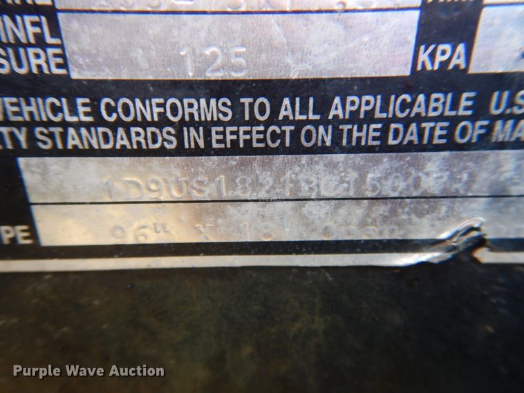 image for item II9754 2011 D&K trailer