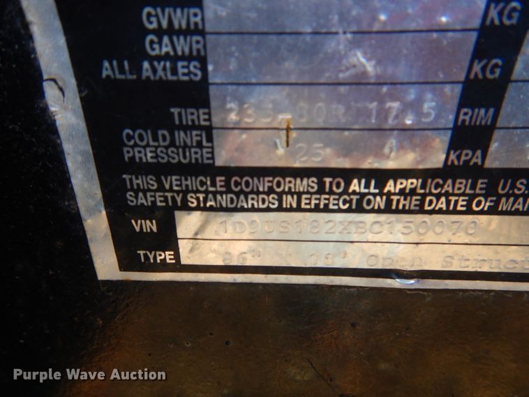 image for item II9755 2011 D&K trailer