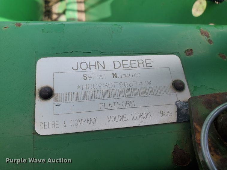 image for item IL9030 John Deere 930F  flex head
