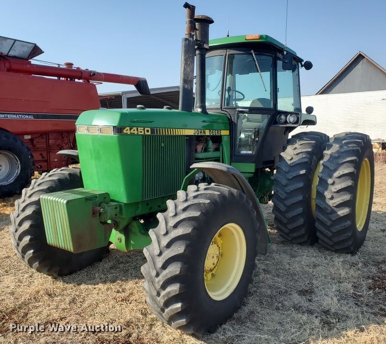 image for item IW9996 1988 John Deere 4450  MFWD tractor