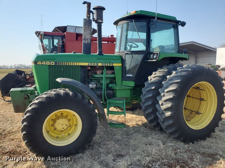 image for item IW9996 1988 John Deere 4450  MFWD tractor