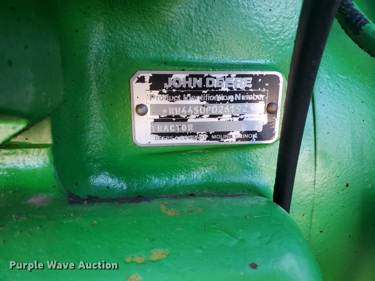 image for item IW9996 1988 John Deere 4450  MFWD tractor