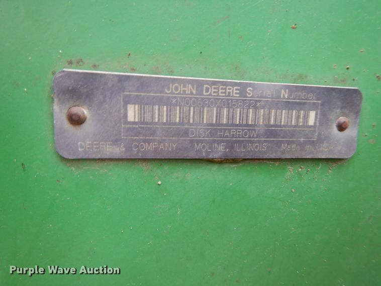 image for item IX9418 John Deere 630  disk