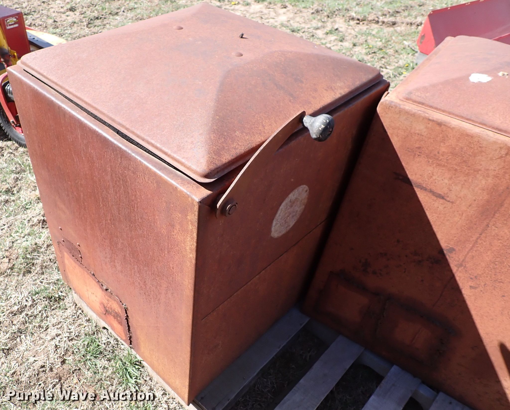 (2) Winkler Stoker steel feed boxes in Hazelton, KS Item HC9979 sold