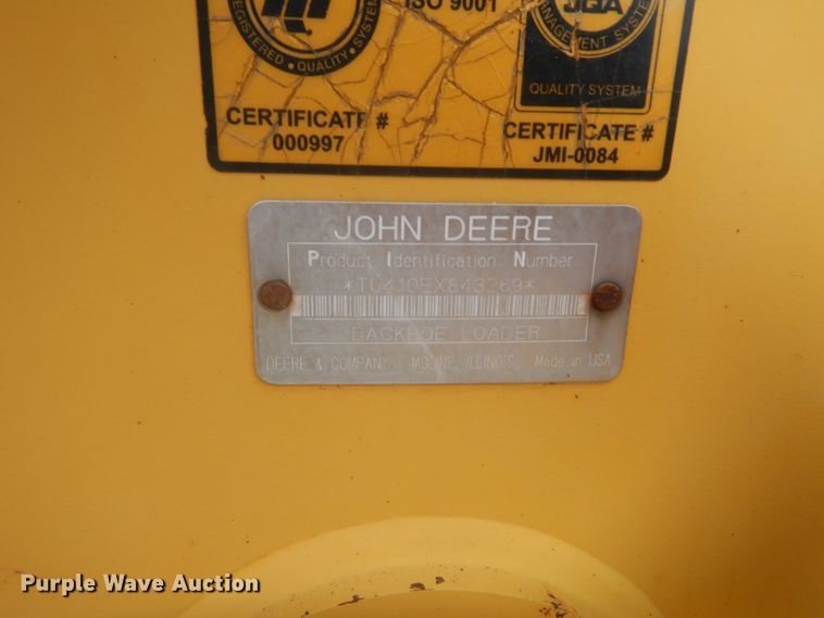 image for item HG9586 1998 John Deere 410E  backhoe