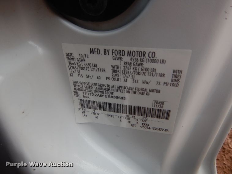 image for item HG9591 2014 Ford F250 Super Duty  SuperCab pickup truck