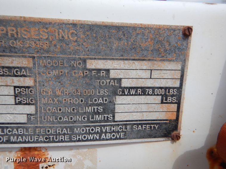 image for item HG9592 2006 VE Enterprises VE-130 vacuum trailer