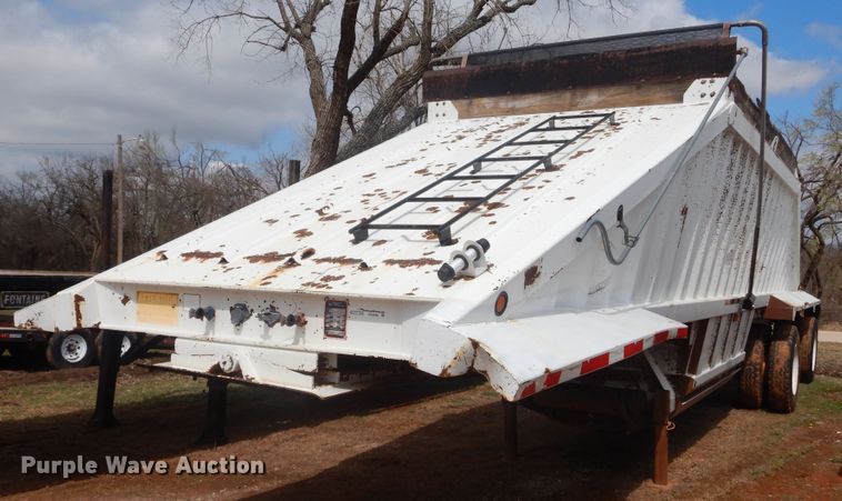 image for item HG9598 2008 Construction Trailer Specialists BD1-40 bottom dump trailer