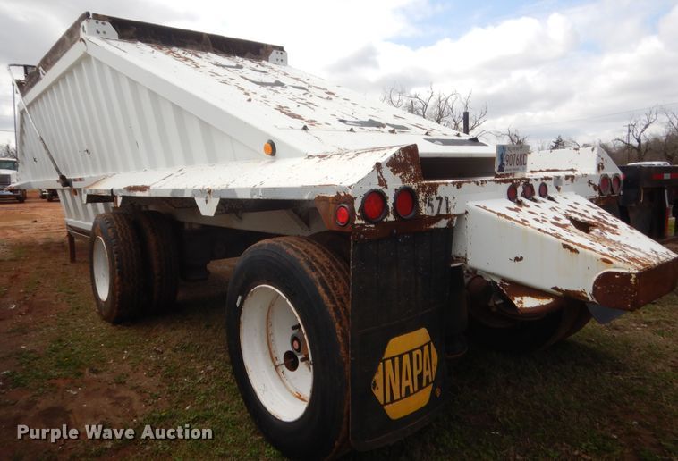 image for item HG9598 2008 Construction Trailer Specialists BD1-40 bottom dump trailer