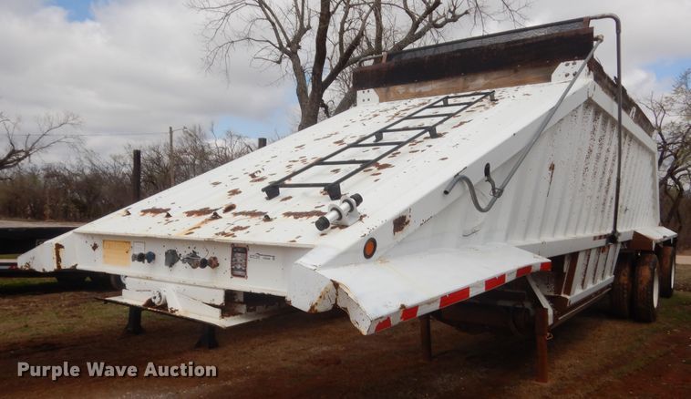 image for item HG9598 2008 Construction Trailer Specialists BD1-40 bottom dump trailer
