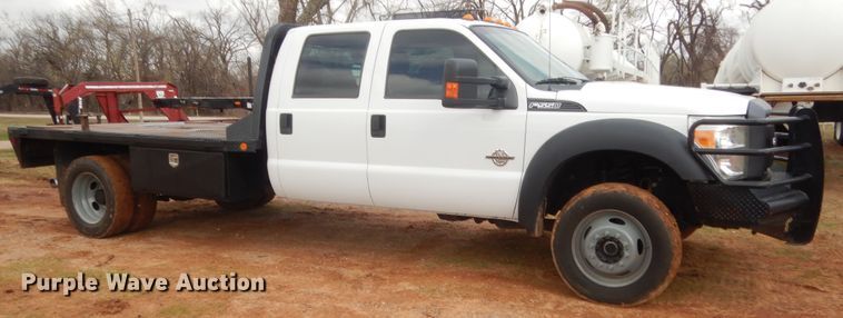 image for item HG9602 2012 Ford F550  Crew Cab flatbed truck