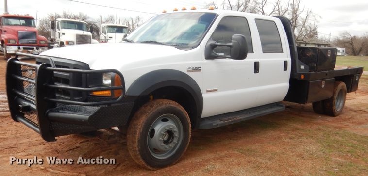 image for item HG9603 2006 Ford F550  Crew Cab flatbed truck