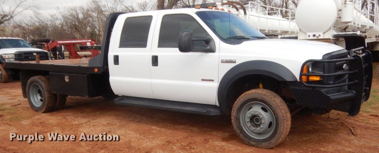 image for item HG9603 2006 Ford F550  Crew Cab flatbed truck