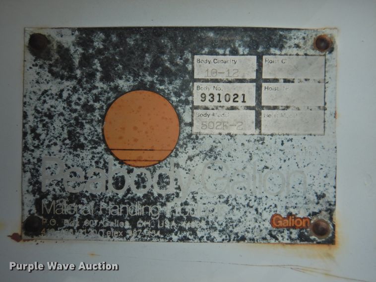 image for item DJ8368 1990 Chevrolet Kodiak C70  dump truck