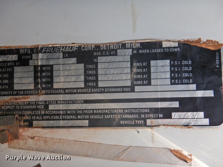 image for item DJ8368 1990 Chevrolet Kodiak C70  dump truck