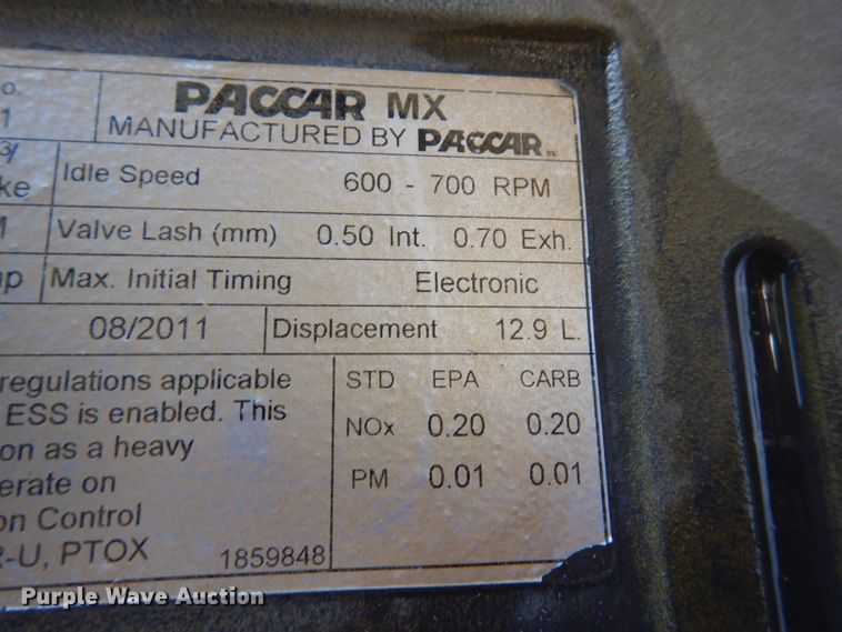 image for item DL4939 2012 Kenworth T800  semi truck