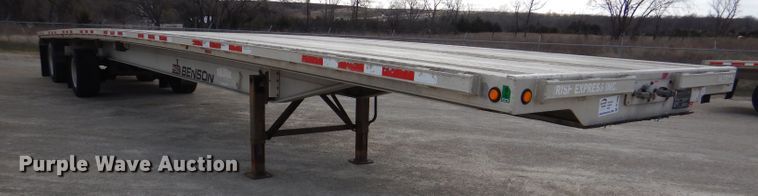image for item DL4969 2012 Transcraft Benson AF53102-2-524  flatbed trailer