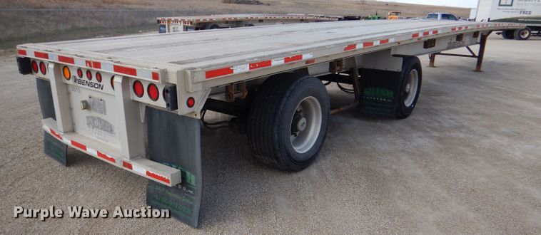 image for item DL4969 2012 Transcraft Benson AF53102-2-524  flatbed trailer
