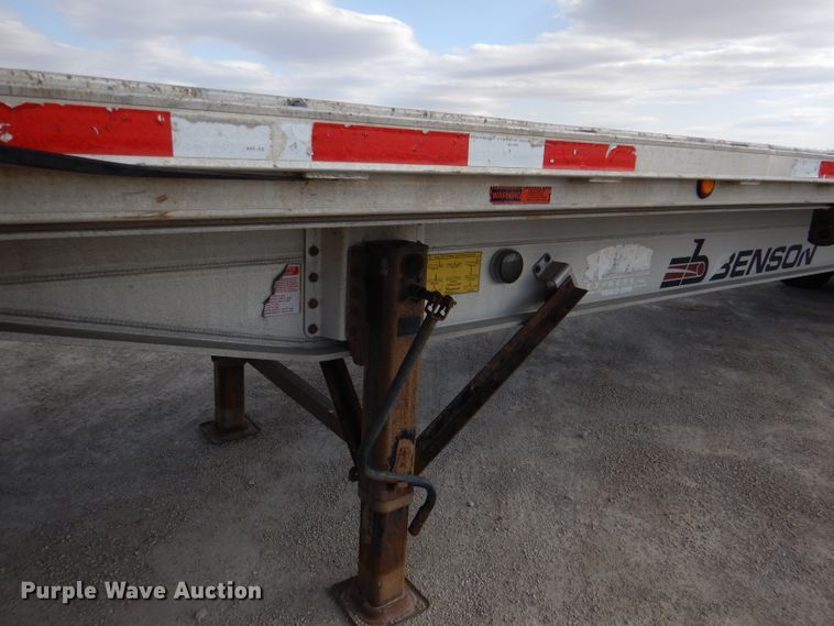 image for item DL4969 2012 Transcraft Benson AF53102-2-524  flatbed trailer
