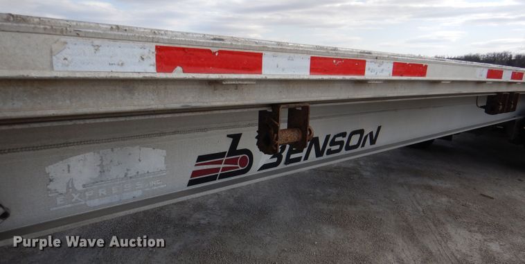 image for item DL4969 2012 Transcraft Benson AF53102-2-524  flatbed trailer