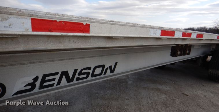 image for item DL4969 2012 Transcraft Benson AF53102-2-524  flatbed trailer