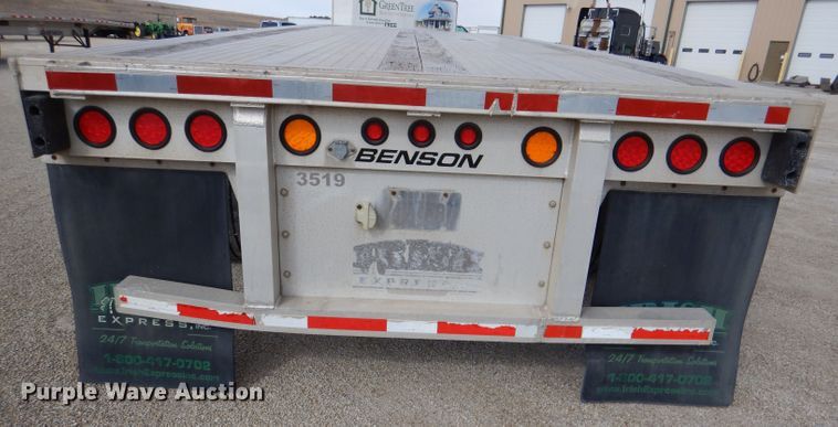 image for item DL4969 2012 Transcraft Benson AF53102-2-524  flatbed trailer