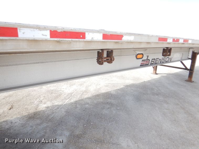 image for item DL4969 2012 Transcraft Benson AF53102-2-524  flatbed trailer