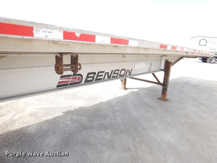 image for item DL4969 2012 Transcraft Benson AF53102-2-524  flatbed trailer