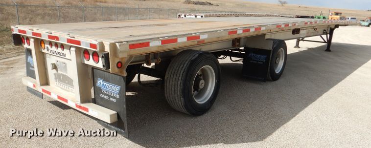 image for item DL4970 2012 Transcraft Benson AF53102-2-524  flatbed trailer