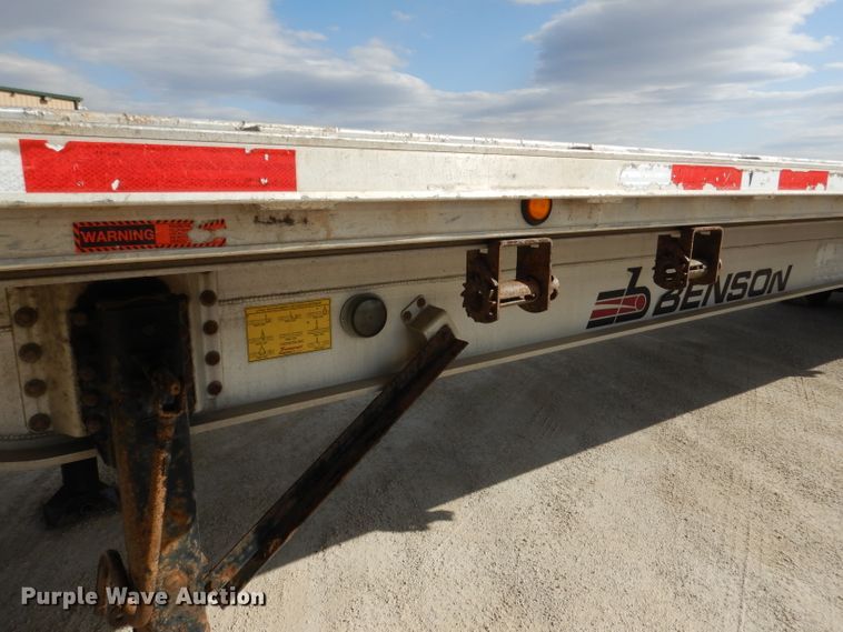 image for item DL4970 2012 Transcraft Benson AF53102-2-524  flatbed trailer