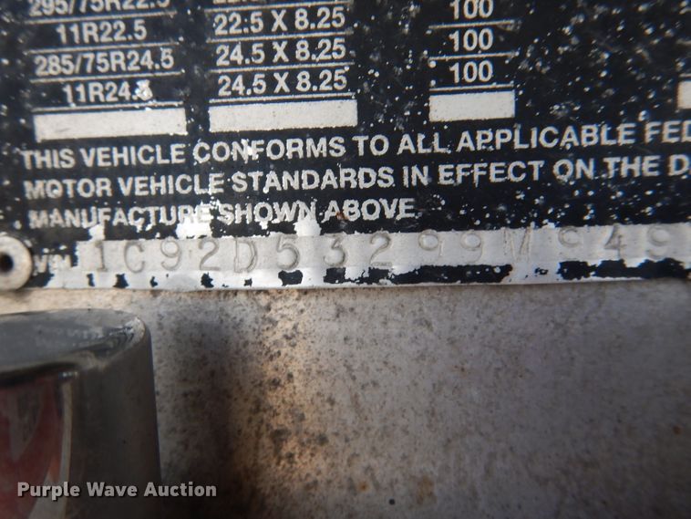 image for item DL4972 2009 Chaparral  drop deck equipment trailer