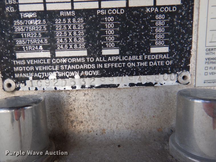 image for item DL4972 2009 Chaparral  drop deck equipment trailer