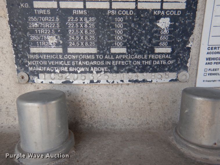 image for item DL4973 2009 Chaparral  drop deck equipment trailer