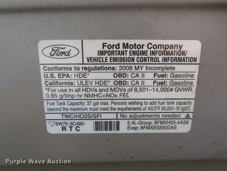 image for item IO9000 2008 Ford E350 Super Duty  box truck
