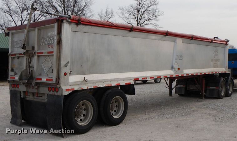 image for item IX9429 2009 Trail King Tri Lite ATL 40  end dump trailer