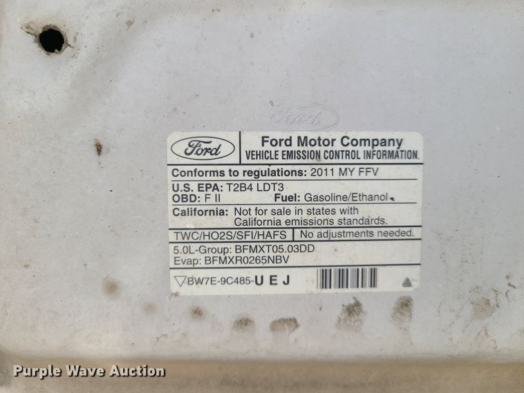 image for item DH5857 2011 Ford F150  SuperCab pickup truck