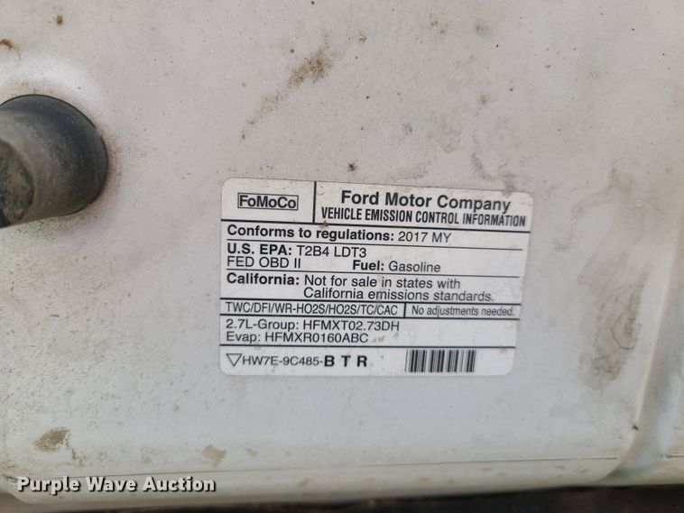 image for item DH5860 2017 Ford F150  SuperCab pickup truck