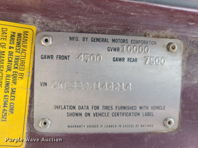 image for item DH5926 1978 Chevrolet K30  dump bed pickup truck