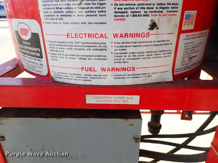 image for item DK4651 Hotsy 981A  pressure washer