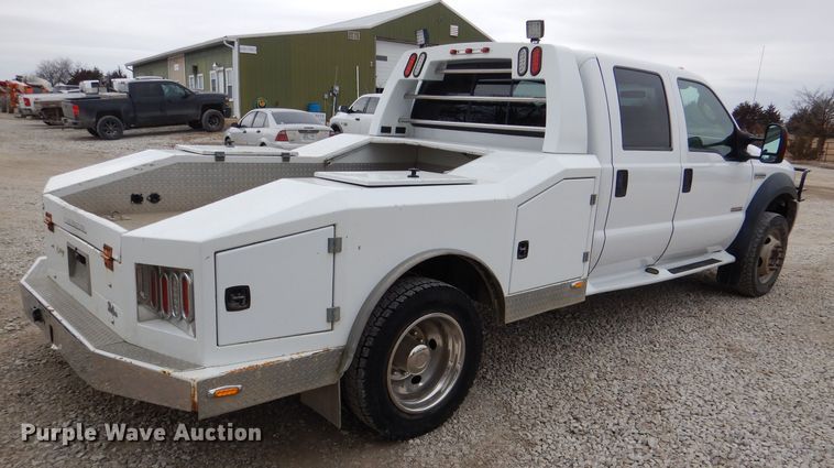 image for item DL2192 2007 Ford F550 Super Duty XLT  flatbed truck